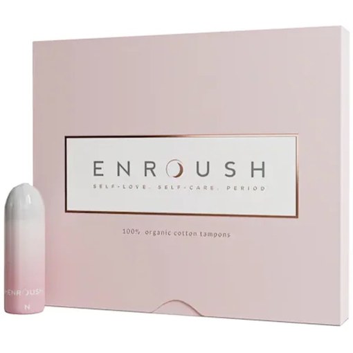 Tampoane bumbac organic Mini, 16 bucati, Enroush