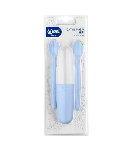 Set furculita si lingura pentru bebelusi cod 134, Wee Baby