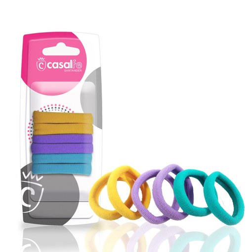 Elastice par colorate late 710, 6 bucati, Casalfe