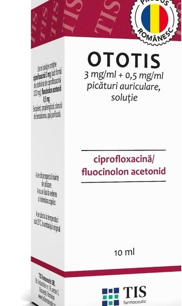Ototis solutie auriculara, 10ml, Tis Farmaceutic