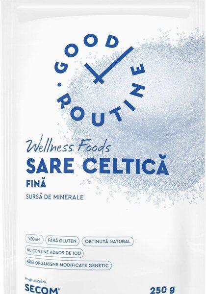 Sare celtică fina Good Routine, 250 g, Secom
