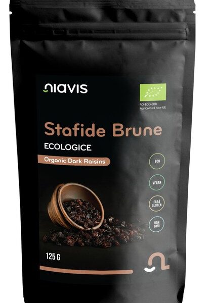 Stafide Brune Ecologice/BIO, 125 g, Niavis