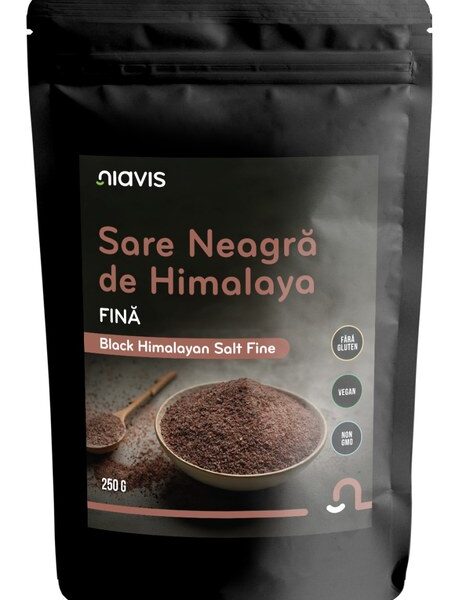 Sare neagra de Himalaya fina, 250 g, Niavis