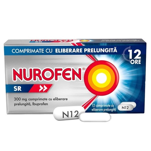 Nurofen SR 300mg, 12 comprimate cu eliberare prelungita, Reckitt Benckiser