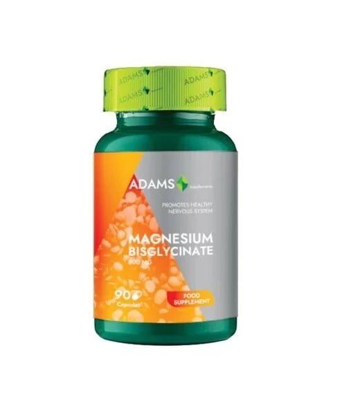 Bisglicinat de Magneziu 800mg, 90 capsule, Adams
