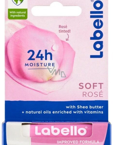 Balsam de buze Soft Rose, 4,8 g, Labello