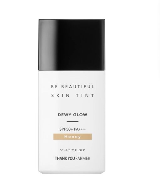 Crema naturala Be Beautiful Skin Tint SPF50+ PA++++, Honey, 50 ml, Thank You Farmer