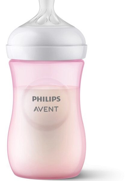 Biberon Natural Response 1L+ roz, 260ml, SCY903/11, Avent