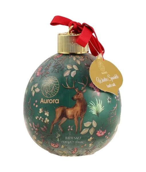 Sare de baie Winter Sparkle, aroma de busuioc thailandez și grepfrut, 500 g, Aurora