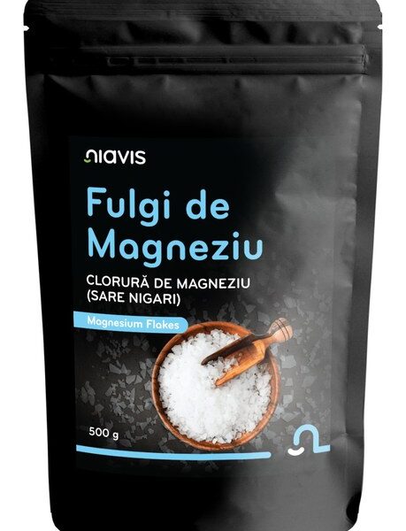 Fulgi de Magneziu pentru Baie (Sare Nigari), 500 g, Niavis