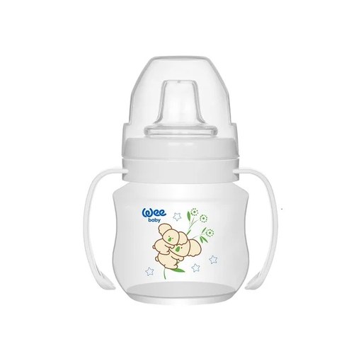 Pahar care nu curge cu mâner, 125 ml, cod 753, Wee Baby