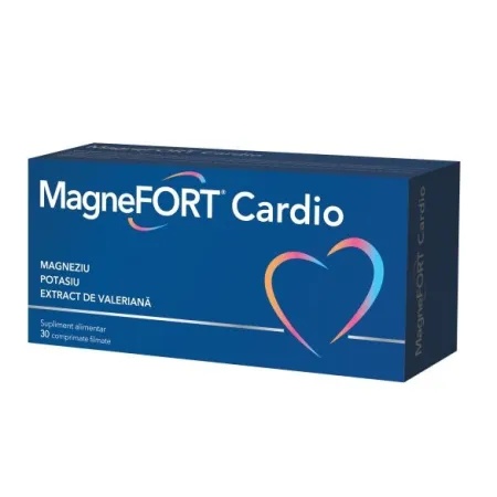 MagneFort Cardio, 30 comprimate filmate, Biofarm