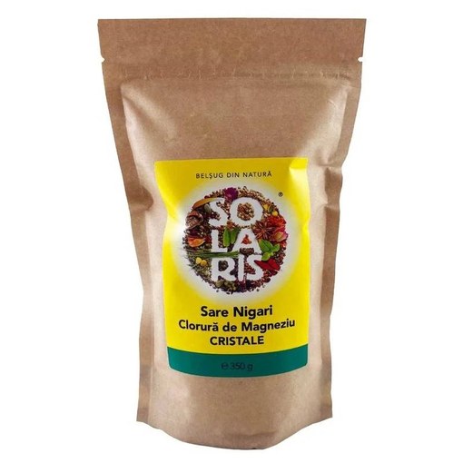 Sare Nigari, Clorură de Magneziu Cristale, 350 g, Solaris