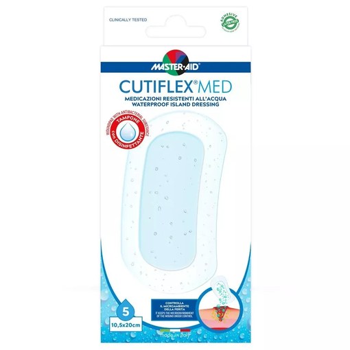 Pansament impermeabil steril Cutiflex Master-Aid, 10,5x20cm, 5 bucati, Pietrasanta Pharma