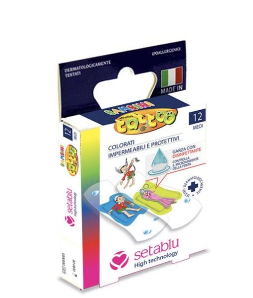 Plasturi pentru copii tattoo, 12 bucati, Setablu