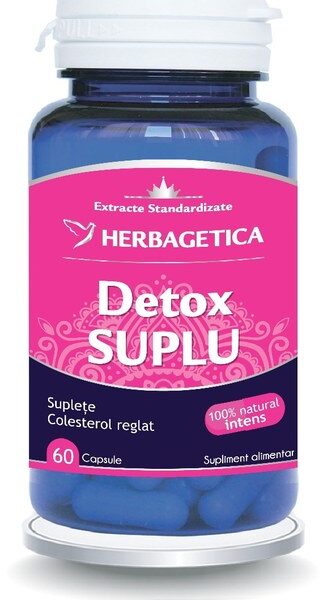 Detox Suplu, 60 capsule, Herbagetica