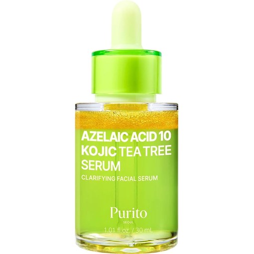 Ser de Față pentru Hidratare și Uniformizare Azelaic Acid 10 Kojic Tea Tree, 30 ml, Purito