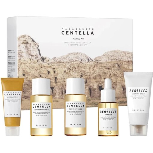 Kit pentru călătorii Madagascar Centella, 5 produse mini, Skin1004