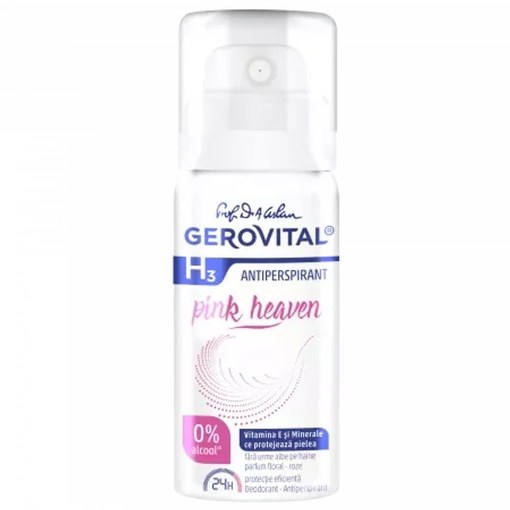 Deodorant-antiperspirant H3 Pink Heaven, 40ml, Gerovital