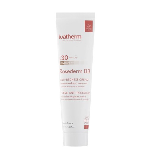 Crema de fata Rosederm BB Cream SPF30 pentru piele cuperozica, 30ml, Ivatherm