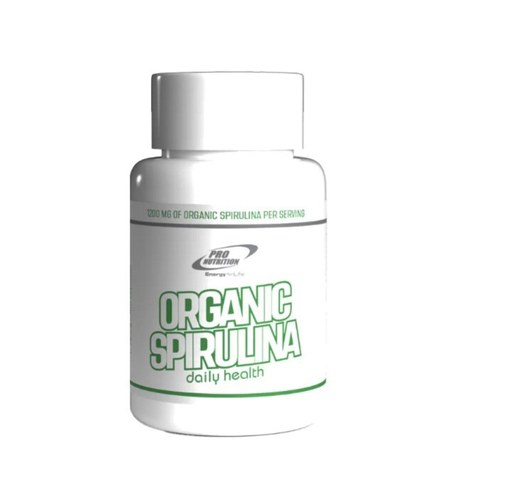 Organic Spirulina, 1200 mg per servire, 100 capsule, Pro Nutrition