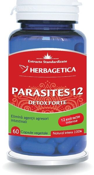 Parasites 12 Detox forte, 60 capsule, Herbagetica