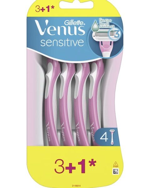 Aparat de ras de unica folosinta Gillette Venus Sensitive, 4 bucati, Gillette