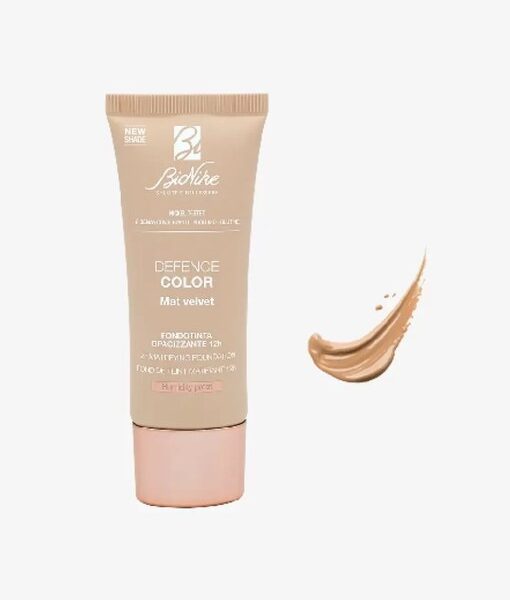Fond de ten Defence Color Mat Velvet, nuanta 403 Vrai Sable, BioNike