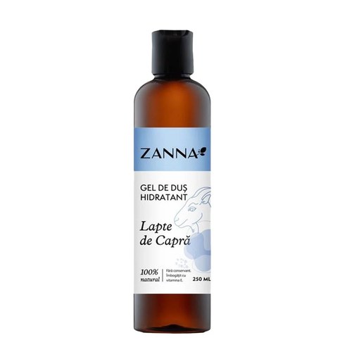 Gel de dus Hidratant cu Lapte de capra, 250 ml, Zanna