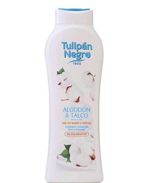 Gel de dus si baie Bumbac si Talc, 650 ml, Tulipan Negro