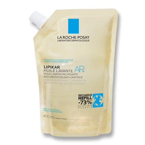 Rezervă Eco Ulei de Spălare Relipidant Lipikar AP+ 400 ml, La Roche-Posay