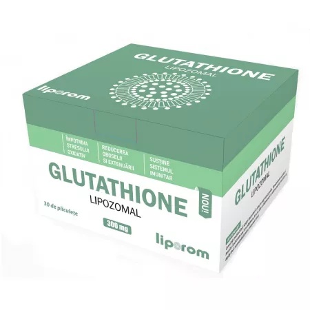 Glutathion Lipozomal, 300 mg, 30 plicuri, Liporom