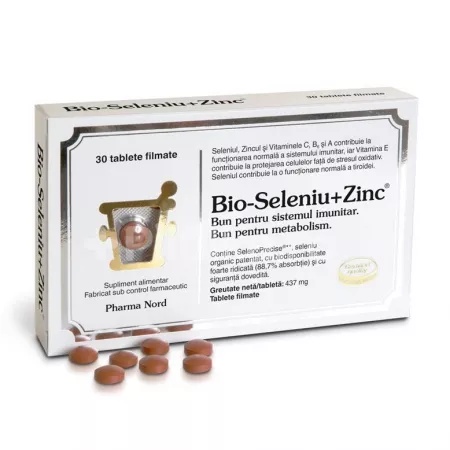 Bio-Seleniu Zinc, 30 tablete, Pharma Nord