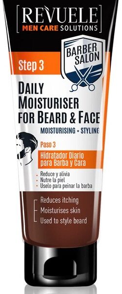 Crema hidratanta pentru fata si barba Men Care Barber, 80 ml, Revuele