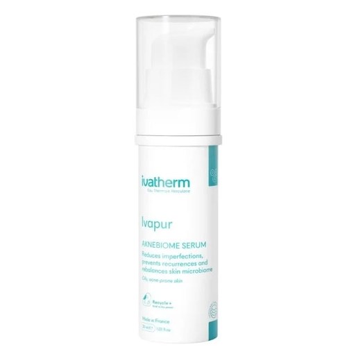 Ser pentru piele mixta sau grasa cu tendinta acneica Ivapur Aknebiome, 30 ml, Ivatherm