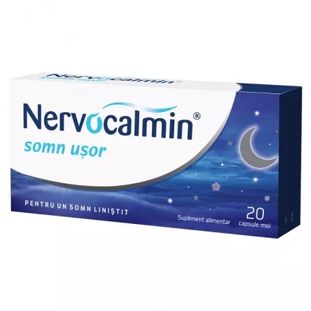 Nervocalmin Somn Ușor, 20 capsule moi, Biofarm