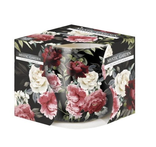Lumanare Parfumata in Pahar Imprimat, Mystical Garden