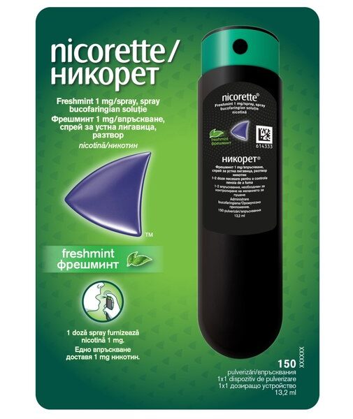Nicorette Freshmint 1mg/spray, 13.2ml, Kenvue