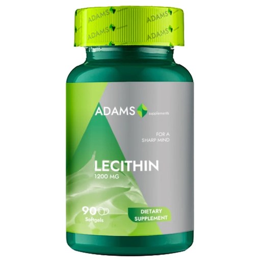 Lecitina, 1200mg, 90 capsule, Adams