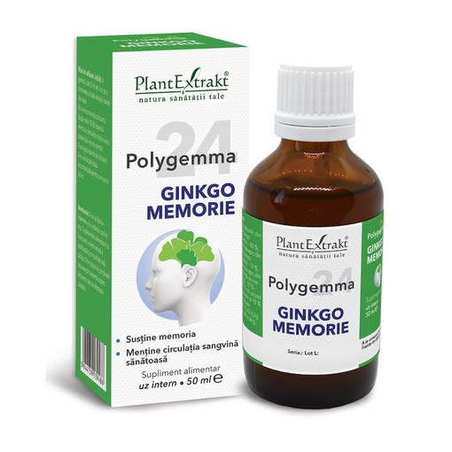 Polygemma 24, Ginkgo Memorie, 50ml, PlantExtrakt
