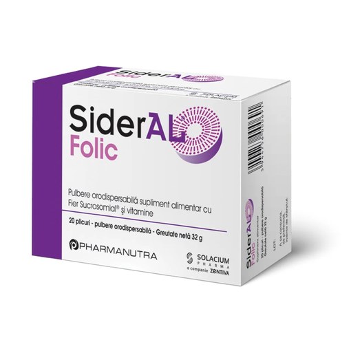 SiderAL Folic, 20 plicuri, Labormed