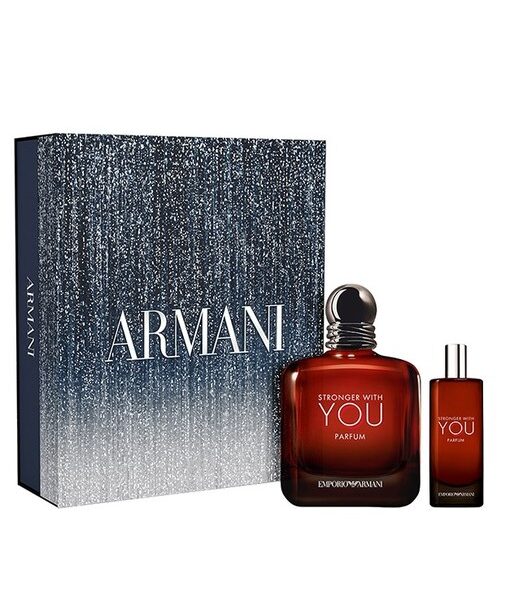 Set Stronger With You: Apa de Toaleta 100 ml + Apa de Toaleta 15 ml, Armani