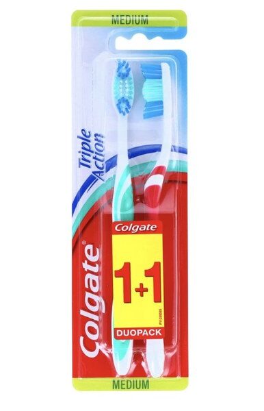 Set e periute de dinti Triple Action Medium, Colgate