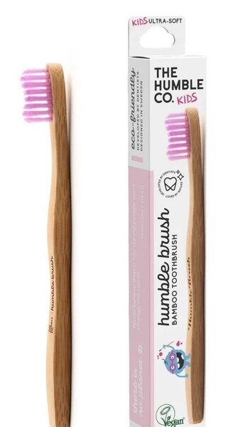 Periuta de dinti pentru copii Ultra-Soft, 1 bucata, Roz, Humble
