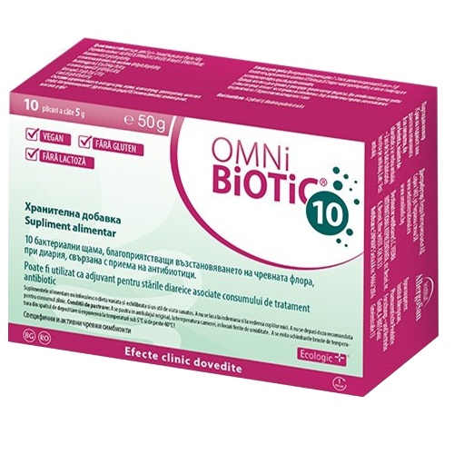 Omnibiotic 10, 10 plicuri, Institut Allergosan