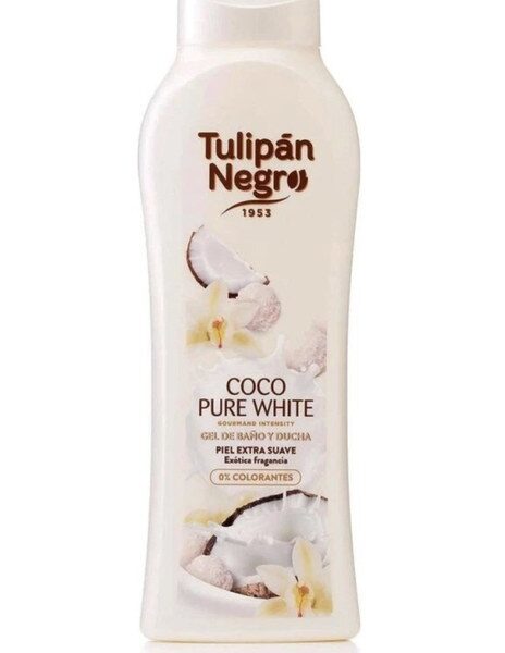 Gel de dus Coco Pure White, 650 ml, Tulipan Negro