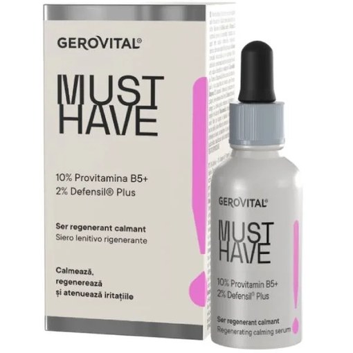 Ser regenerant calmant 10% Provitamina B5 Must Have, 30ml, Gerovital