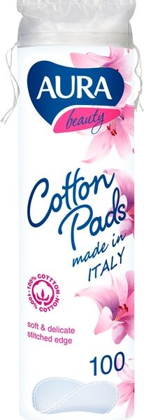 Dischete demachiante din bumbac, 100 bucati, Aura