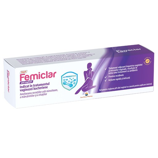Gel vaginal Femiclar, 40 ml, Sun Wave Pharma