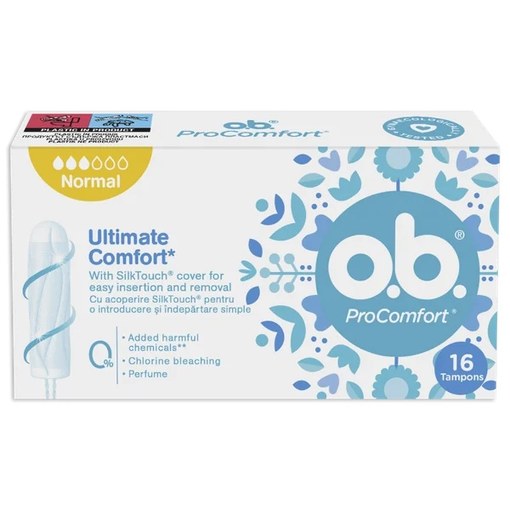 Tampoane OB Pro Comfort Normal, 16 bucati, O.B.